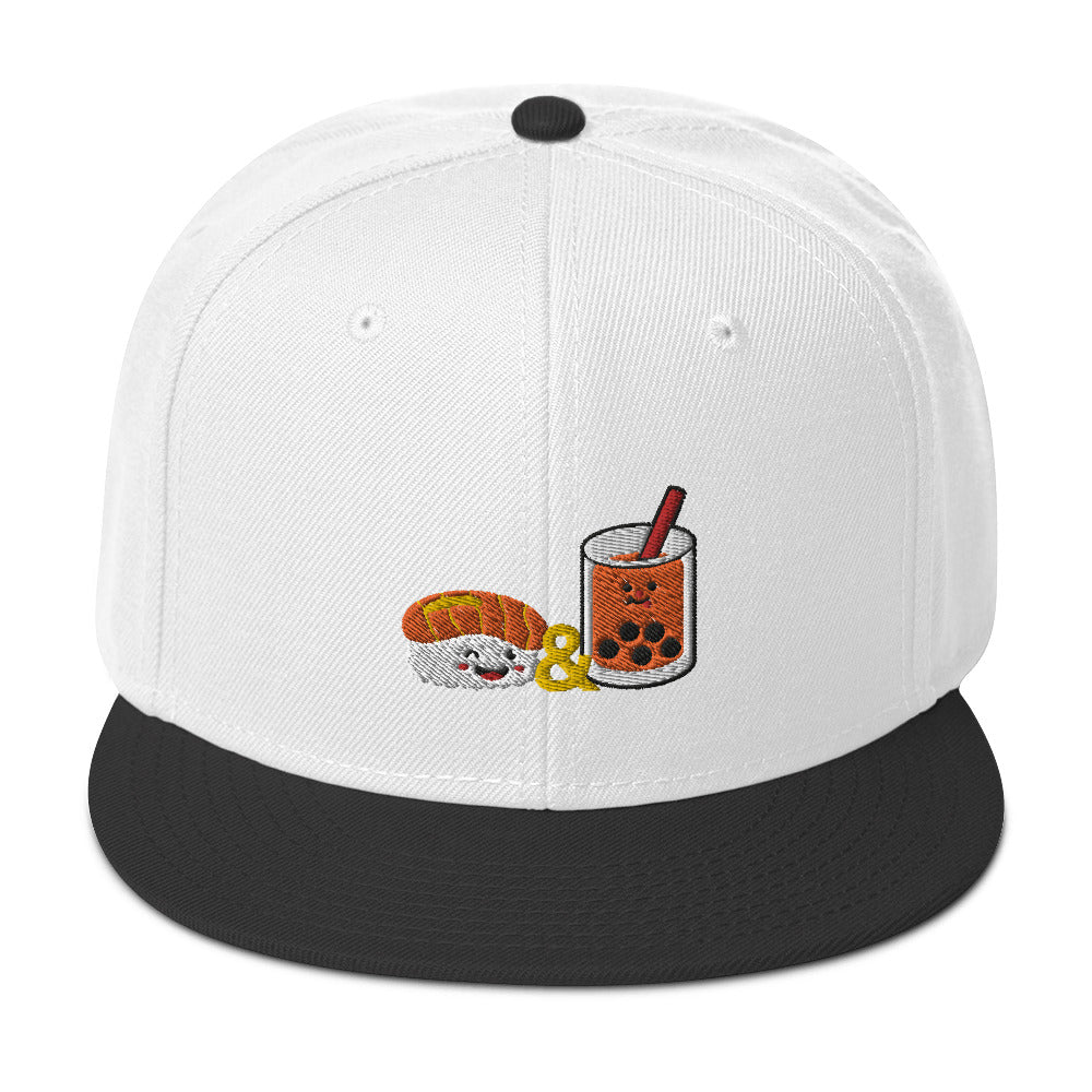 Sushi & Boba Snapback Hat